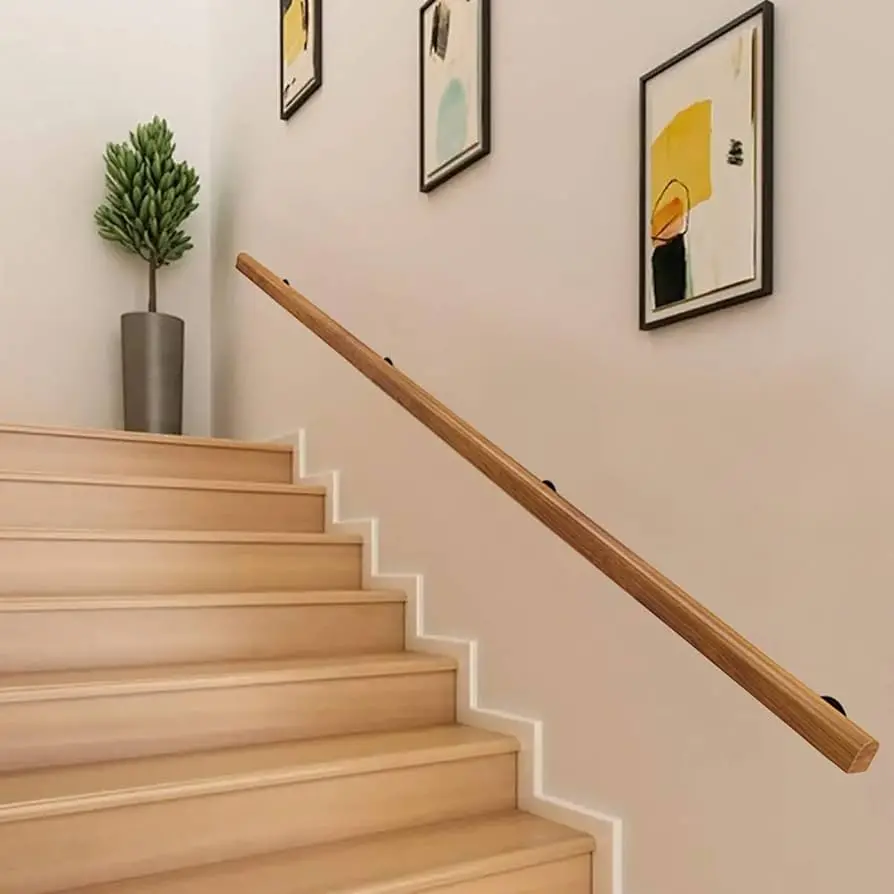 Custom Interior Wooden Handrails 1