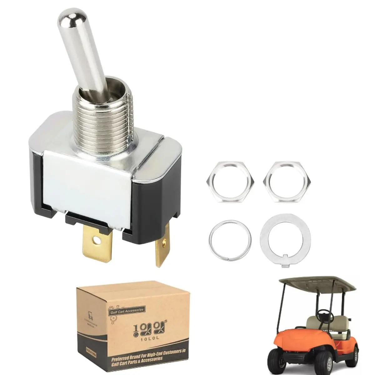 Golf Cart Electric Toggle Switch For Yamaha G19, G22, G29 Models - 10L0l 1