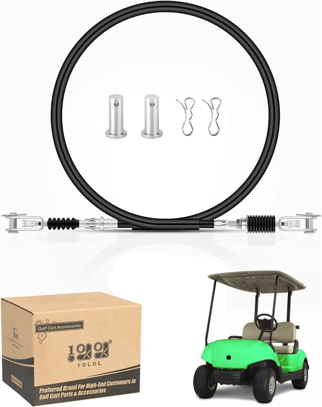 10L0l Golf Cart Brake Cable For Yamaha G29 (2007-Up) - Oem# Jw2-F6341-31 Replacement 1