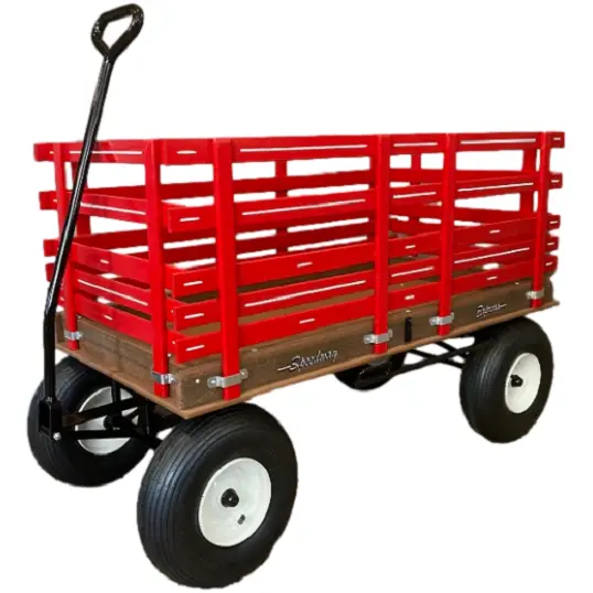 24″ X 48″ (Green) 620 Speedway Express Poly Garden Wagon W/ Brakes 1200 # 3