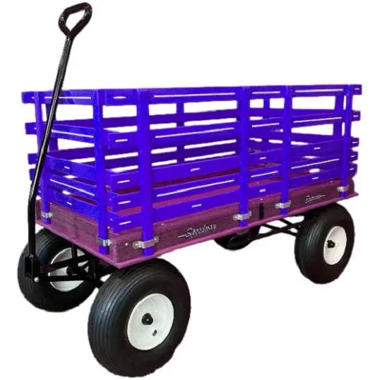 24″ X 48″ (Green) 620 Speedway Express Poly Garden Wagon W/ Brakes 1200 # 4