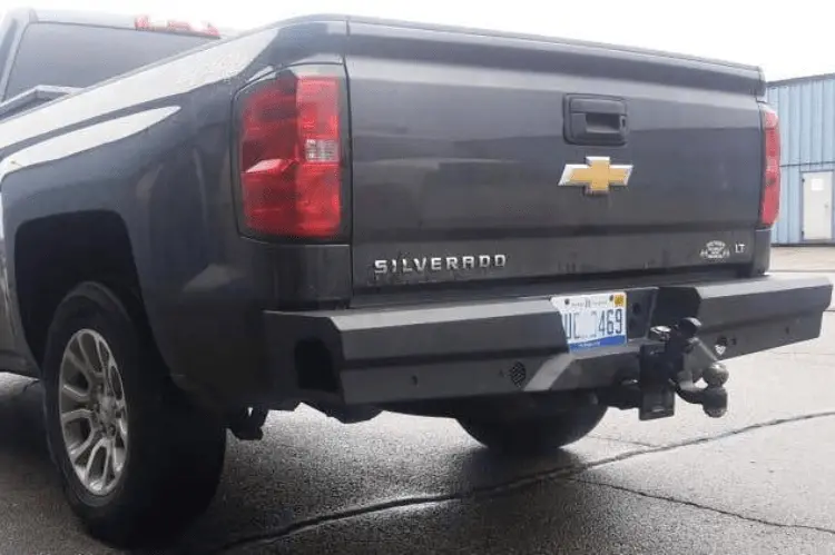 Steelcraft Chevy Silverado 1500 2007-2013 Elevation Rear Bumper 65-20400 Fine Texture Black 1
