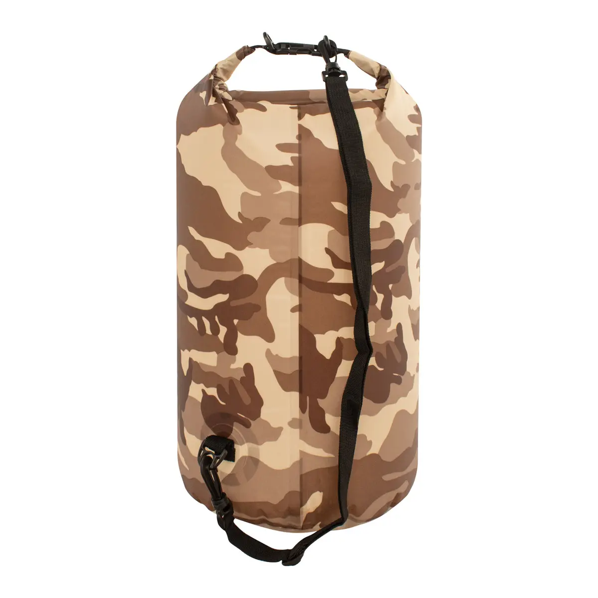 Trailgear Tg-802-20-Br Heavy-Duty Camouflaged Dry Bag | Roll-Top Closure Design | Lightweight W/ Shoulder Strap | 20 L (Brown Camo) 1