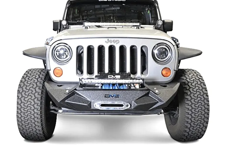 Dv8 Offroad Jeep Wrangler Jl 2018-2024 Front Bumper Mid-Width With Light Bar Mount Winch Ready Fbshtb-24 1