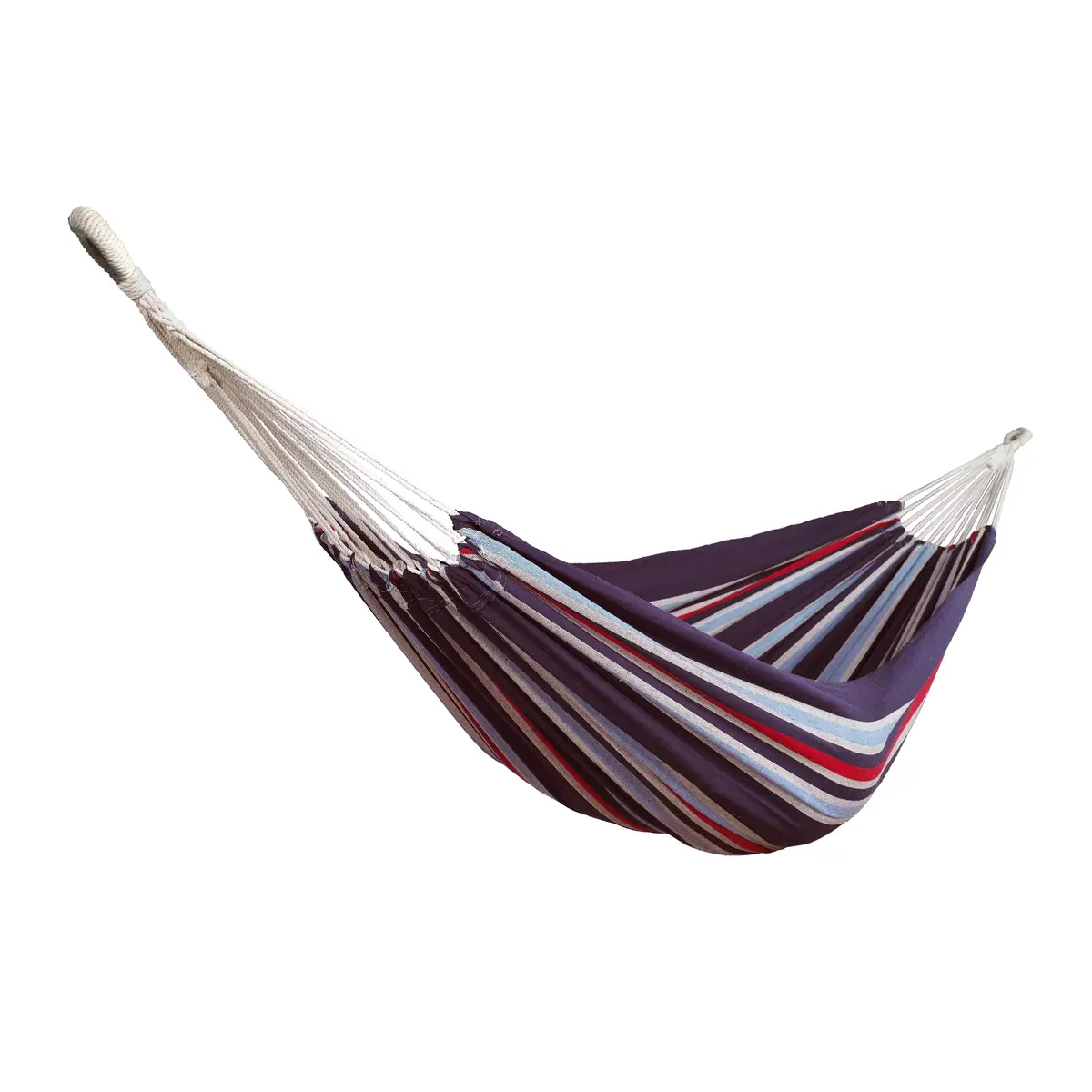 Bliss Hammocks Bh-401-Pa Double Hammock In A Bag W/ Rope Loops & Hanging Hardware | 60-In. Wide | 265 Lb. Capacity (Patriot Stripe) 1