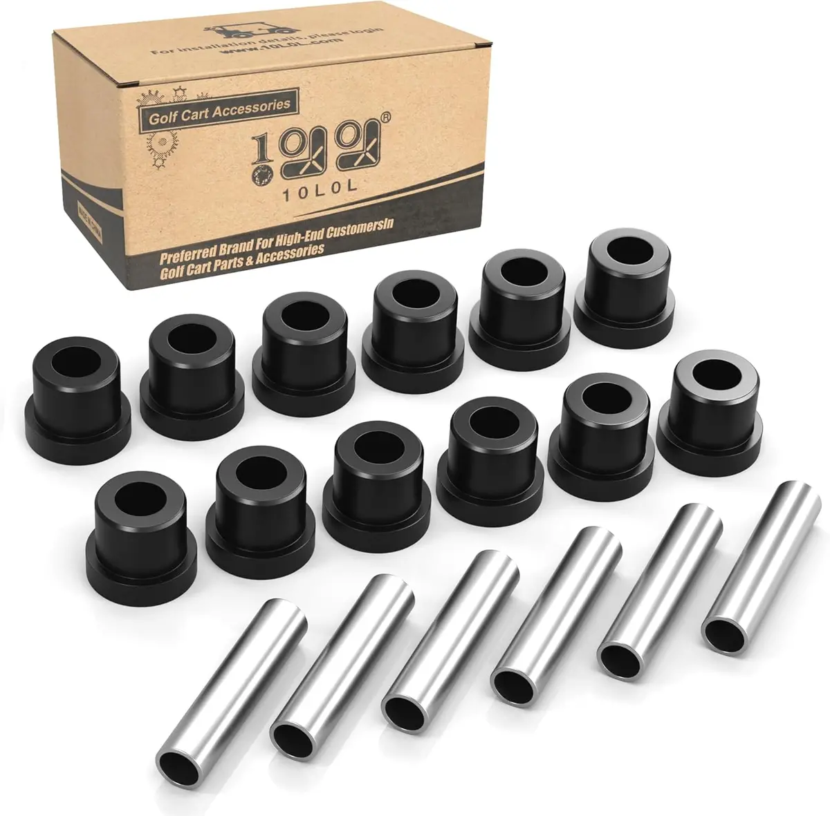 Golf Cart Rear Spring Bushing Kit For Ezgo Txt & Medalist Club Car Ds - 10L0l 1