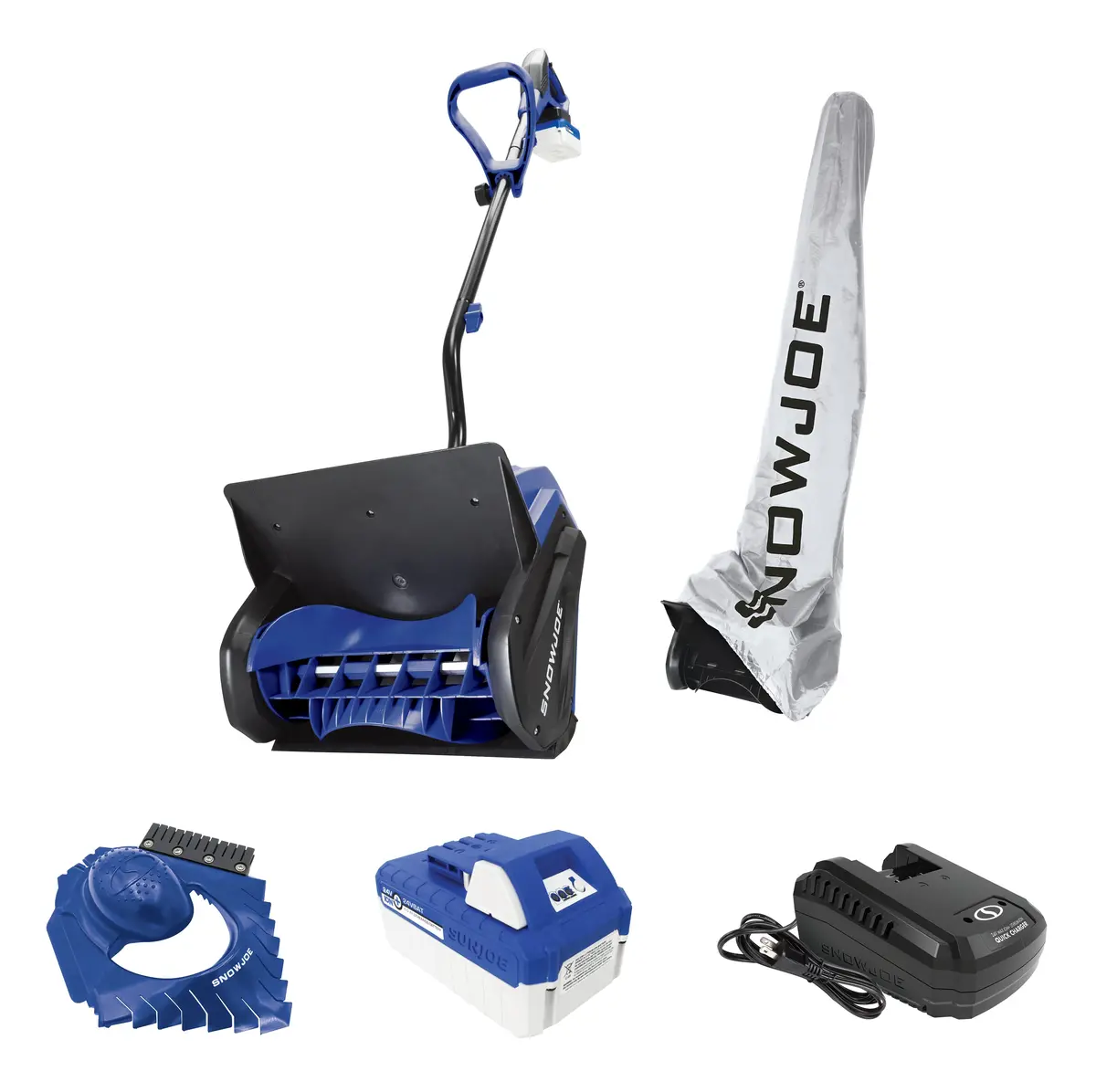 Snow Joe 24V-Ss13-Tv1 24-Volt* Ionmax Cordless Snow Shovel Bundle | W/ 4.0-Ah Battery, Charger, Cover, Ice Dozer And Extended Warranty 1