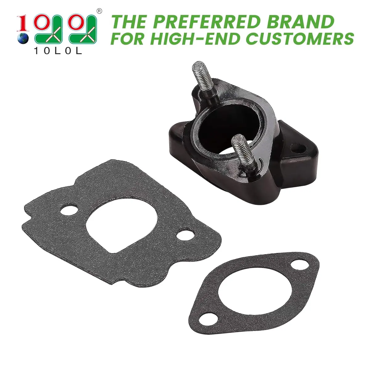 Golf Cart Carburetor Base Gasket & Intake Spacer Joint For Yamaha G2 G8 G9 G11 G14 4-Cycle Engine - 10L0l 2