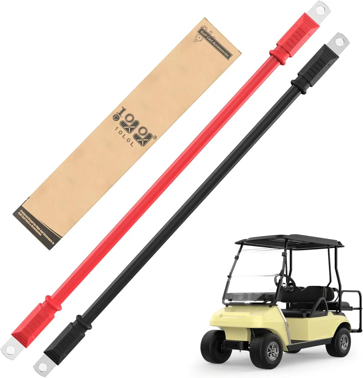 10L0l Upgraded Golf Cart Battery Cable For Club Car Ezgo And Other Motor Battery Connection Cables Set 1