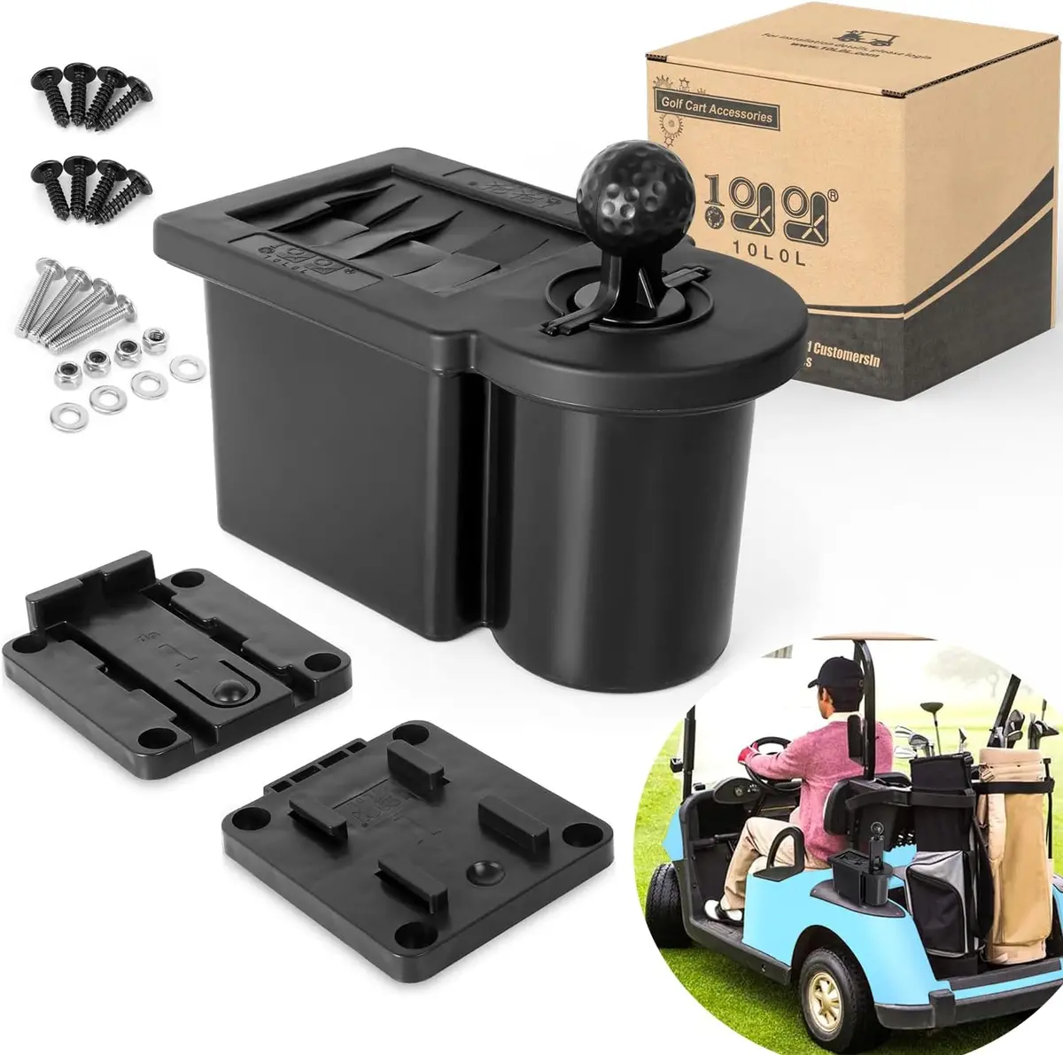 Golf Cart Ball Washer And Club Cleaning Kit Golf Cart Universal Accessories - 10L0l 1
