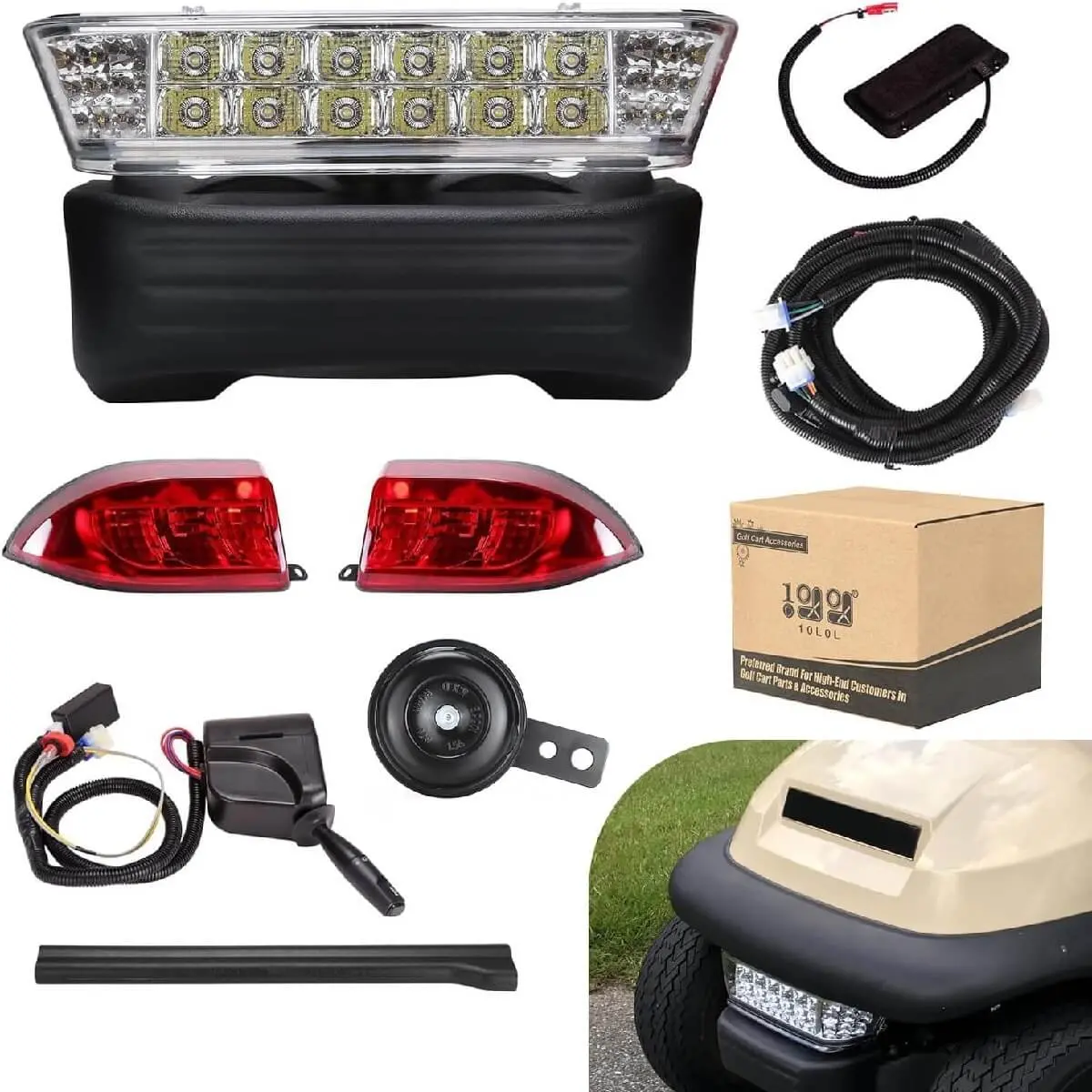 10L0l Deluxe Golf Cart Light Kit For Club Car Precedent (2004–2019) 2