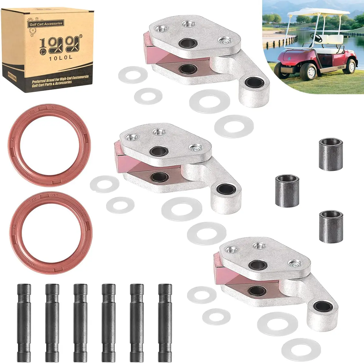Golf Cart Drive Clutch Repair Kit For Yamaha G2-G14 1985-Up - 10L0l 1