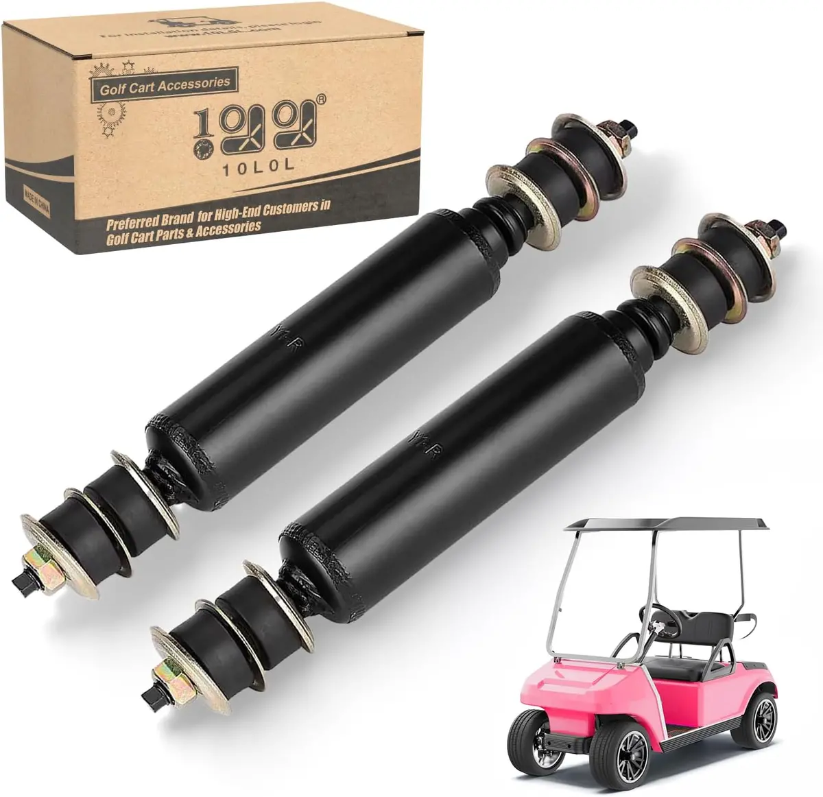 Golf Cart Rear Shocks Kit For Club Car Ds Precedent - 10L0l 1