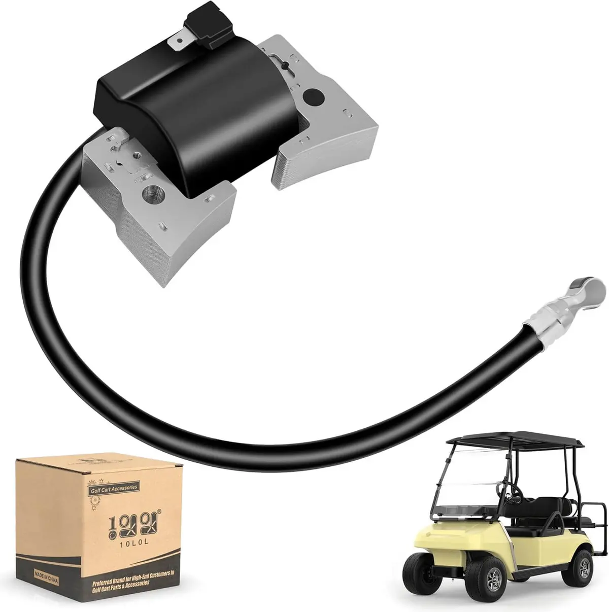 10L0l Golf Cart Ignition Coil Replacement For Club Car Ds & Precedent (1997-Up, Fe350 Engine) 1