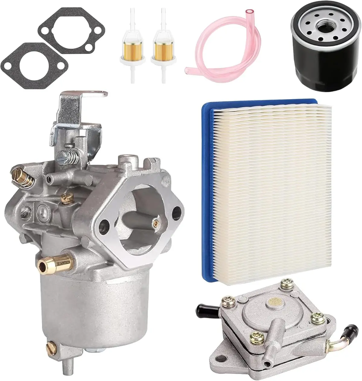 Golf Cart Carburetor Fuel Pump And Tune Up Kit For Fe290 Club Car Ds Precedent Turf Carryall Gas 1998-Up - 10L0l 1