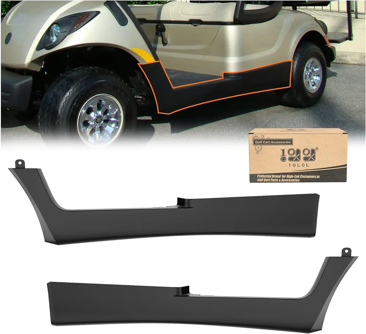 Golf Cart Rocker Panel Set For Yamaha G29 Drive (2007-2016) – Oem Replacement - 10L0l 1