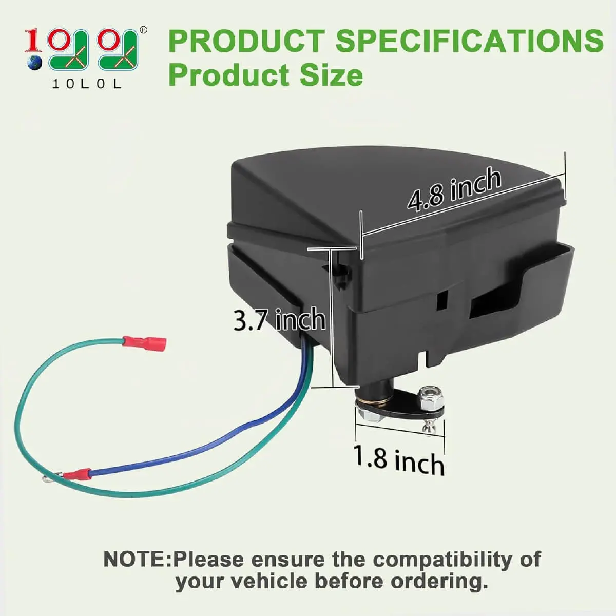 10L0l Golf Cart V-Glide Wiper Switch Assembly For Club Car Ds 36V (1988-Up) 2