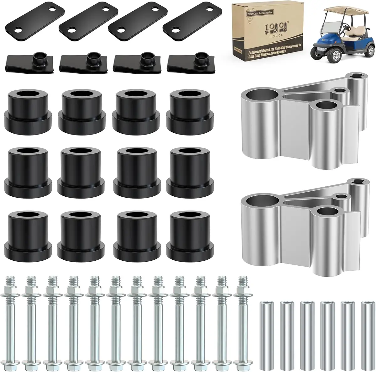 10L0l Golf Cart Rear Leaf Spring Shackle Bushing Kit For Club Car Precedent/Tempo/Onward Gas & Electric 2014-Up 1