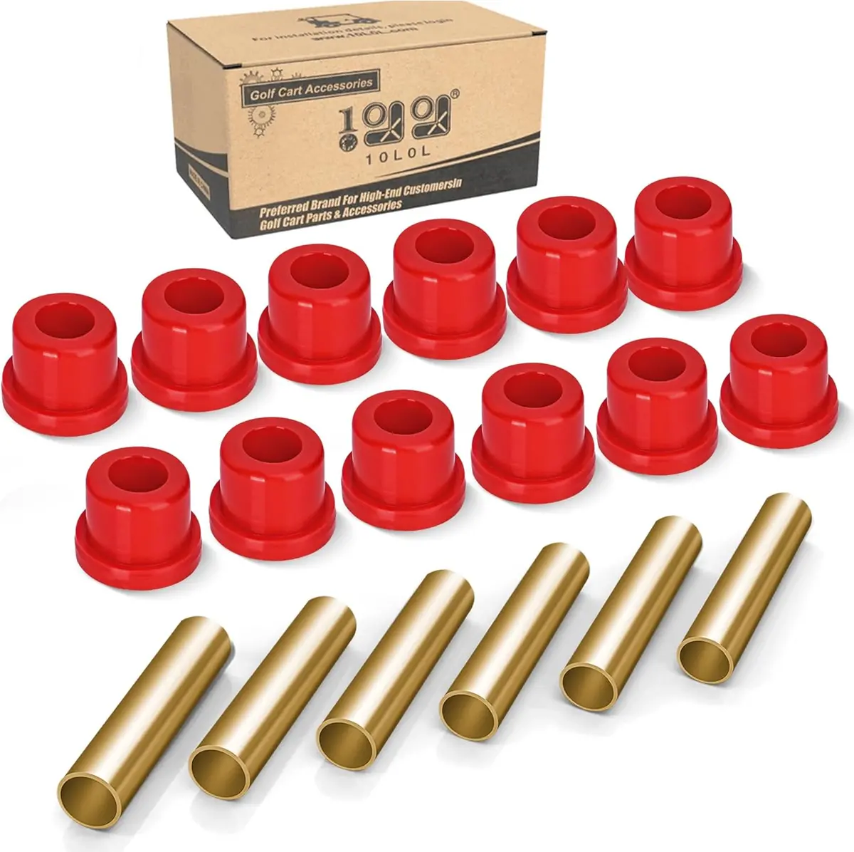 Golf Cart Rear Spring Bushing Kit For Ezgo Txt & Medalist Club Car Ds - 10L0l 2