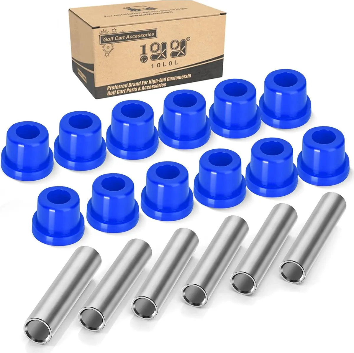 Golf Cart Rear Spring Bushing Kit For Ezgo Txt & Medalist Club Car Ds - 10L0l 3