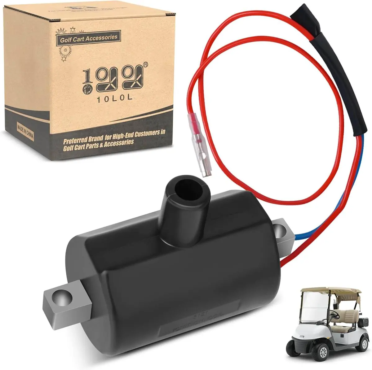 10L0l Golf Cart Ignition Coil For Ezgo 2 Cycle Gas 1981-1994 1