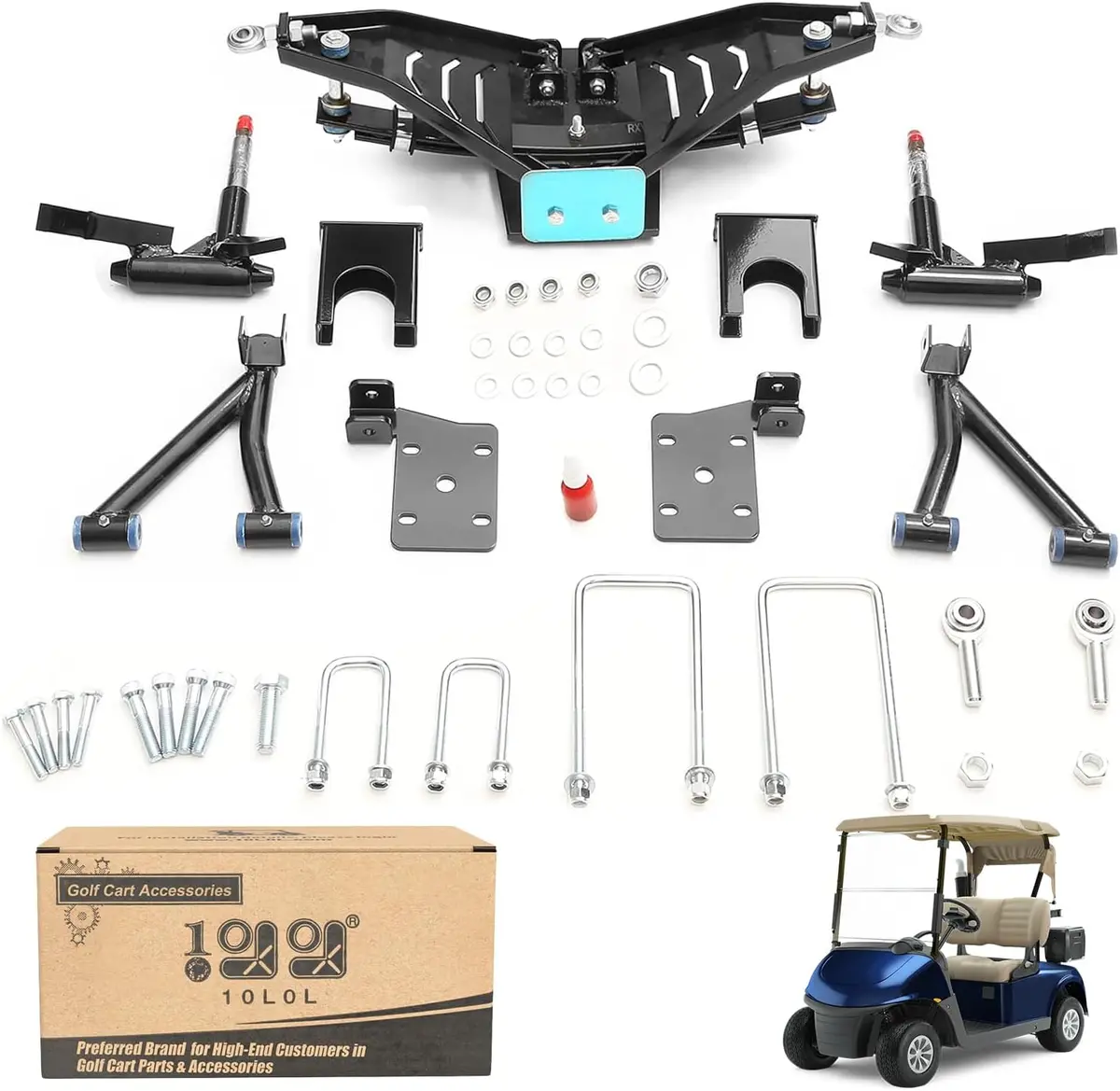 Golf Cart 6 Inch Heavy Duty A Arm Lift Kit For Ezgo Rxv 2008-2013 Electric Or Gas - 10L0l 1