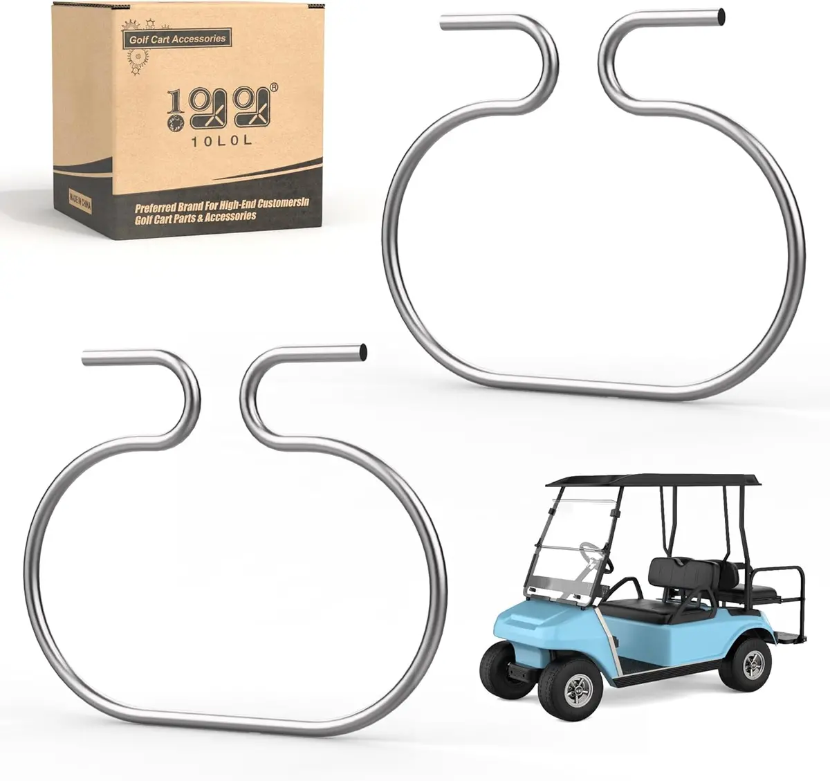 Golf Cart Brake Cable Hanger For Club Car Ds 1998-Up Gas Stainless Steel Replacement Part - 10L0l 1