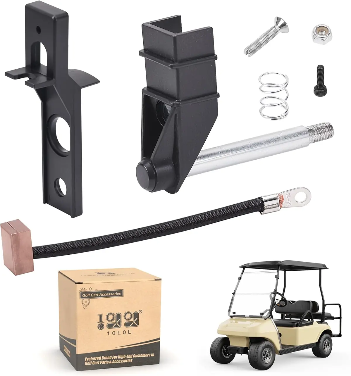 Club Car Ds 36V V-Slide Wiper Arm & Brush Kit – Oem 1013887 Replacement (1988+ Models) 1