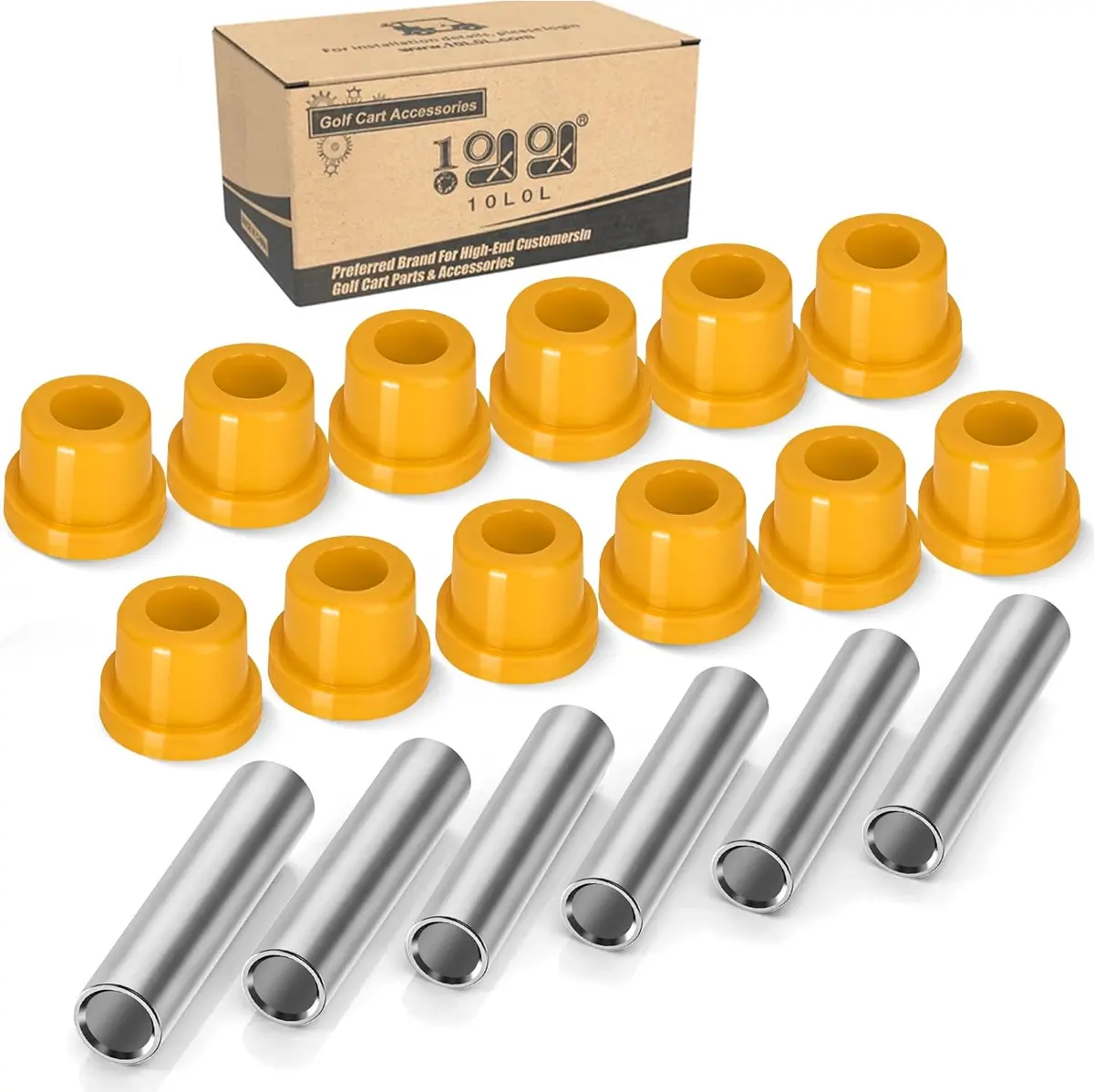 Golf Cart Rear Spring Bushing Kit For Ezgo Txt & Medalist Club Car Ds - 10L0l 4