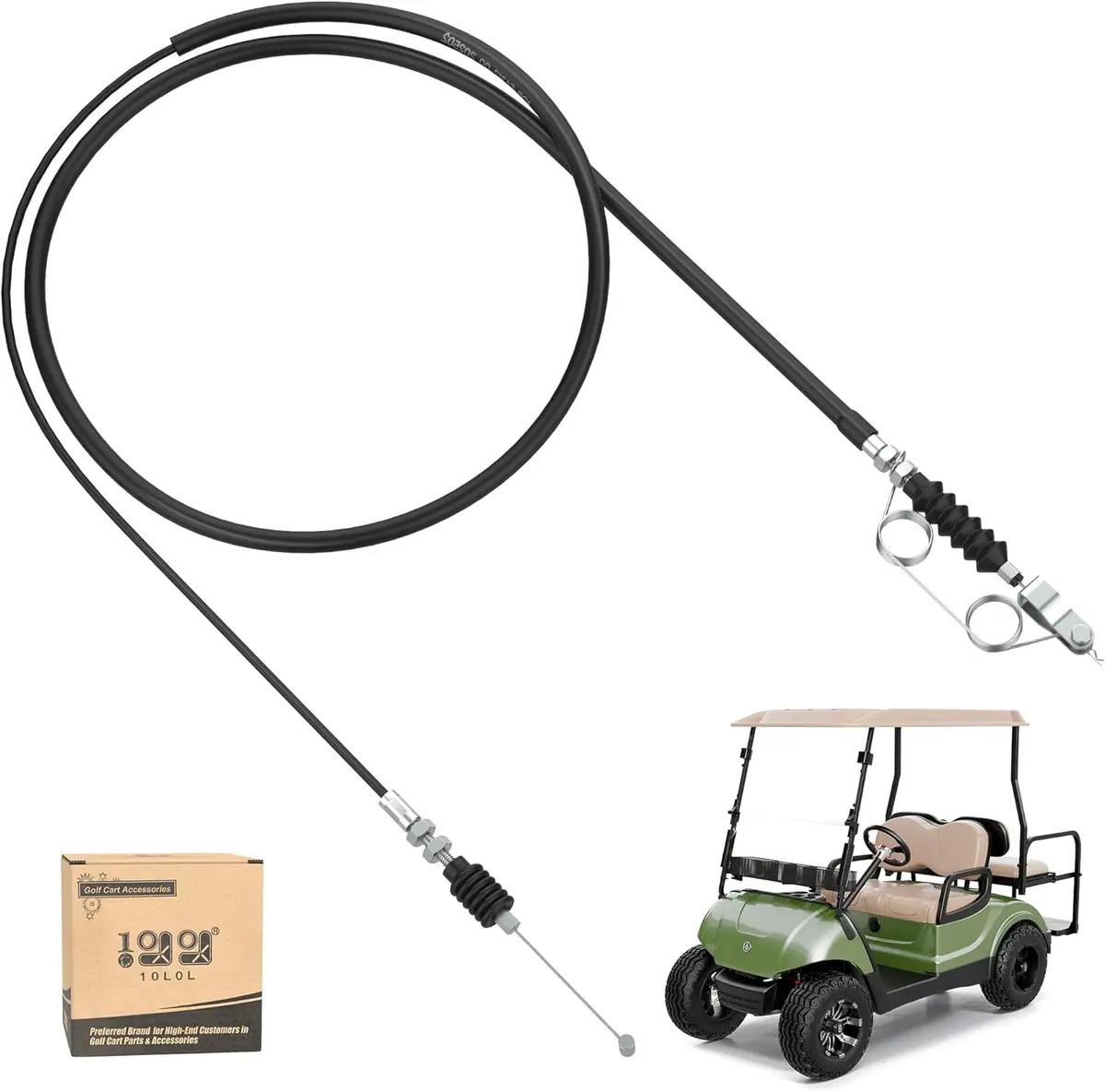 10L0l Golf Cart Accelerator Throttle Cable For Yamaha Drive 2 (2017-Up) Gas - Oem# J0b-F6311-00-00 1