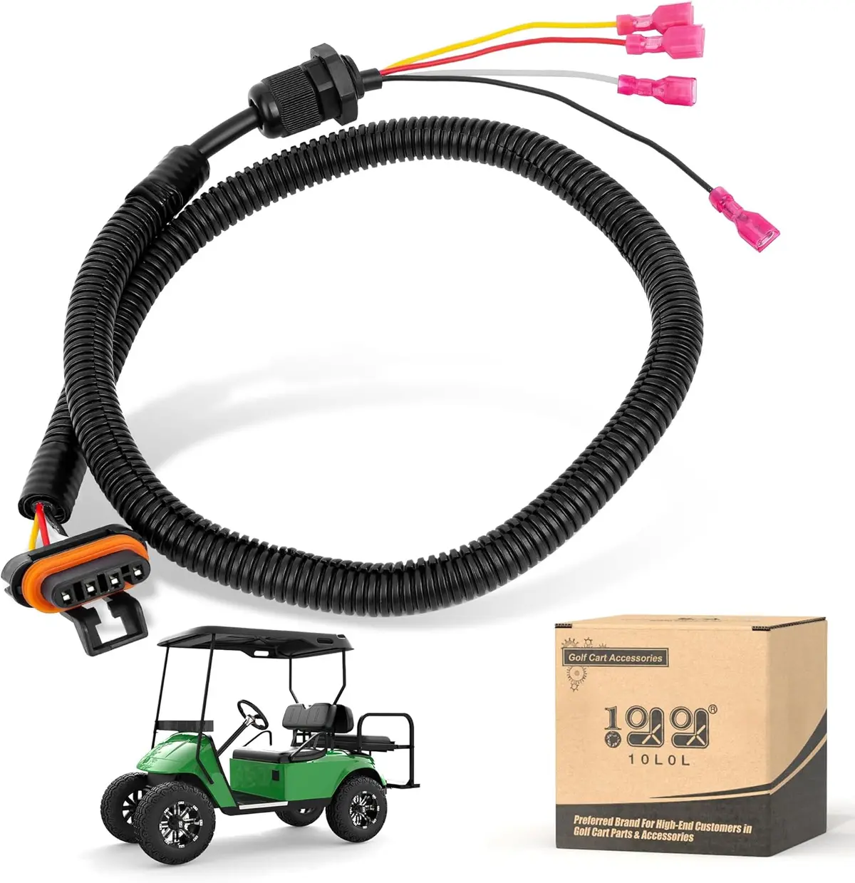 Golf Cart Pedal Box Wiring Harness 48V Compatible With Ezgo Electric Pds 2000-2022 - 10L0l 1