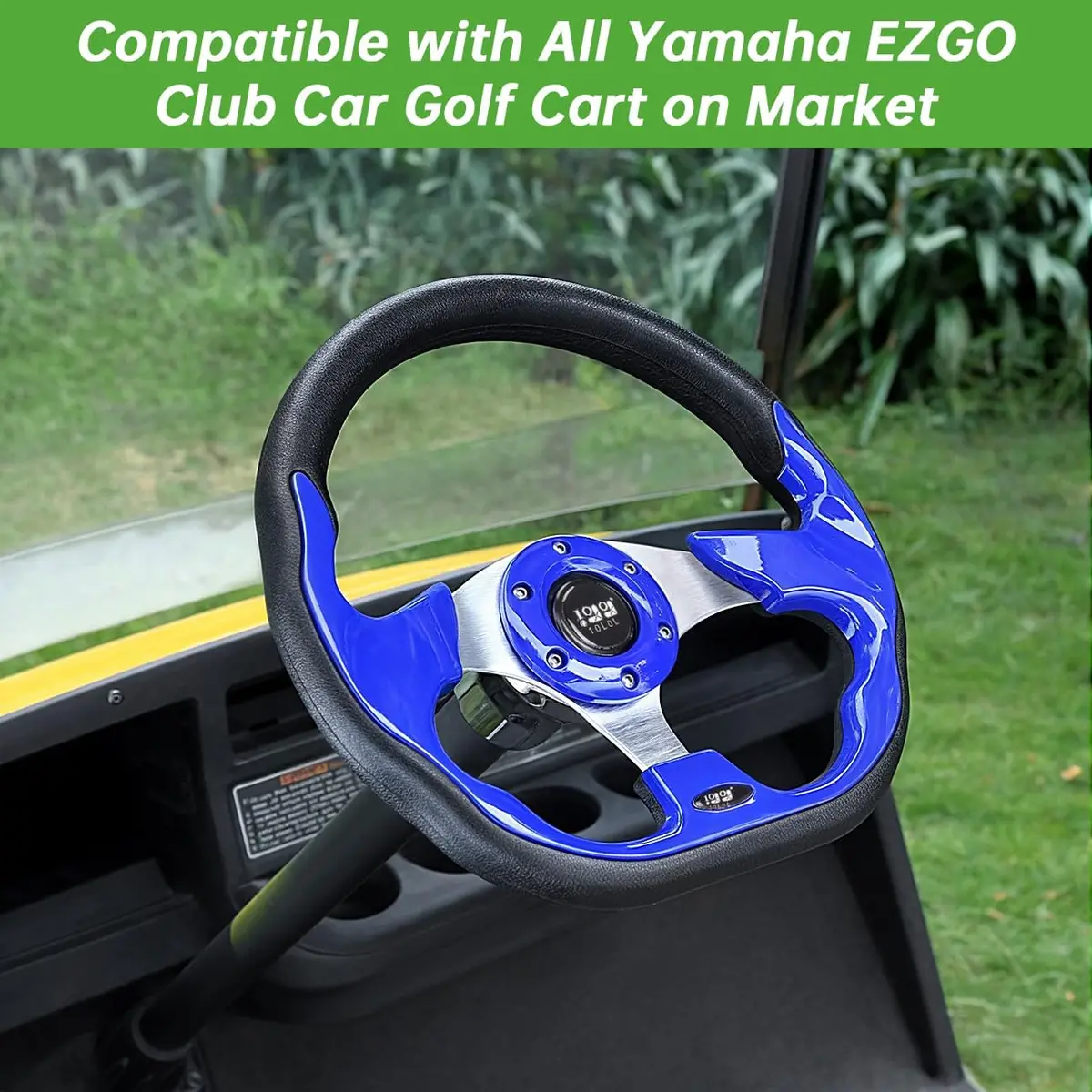Golf Car Steering Wheel For Ezgo Yamaha Club Car Various Models - 10L0l 1
