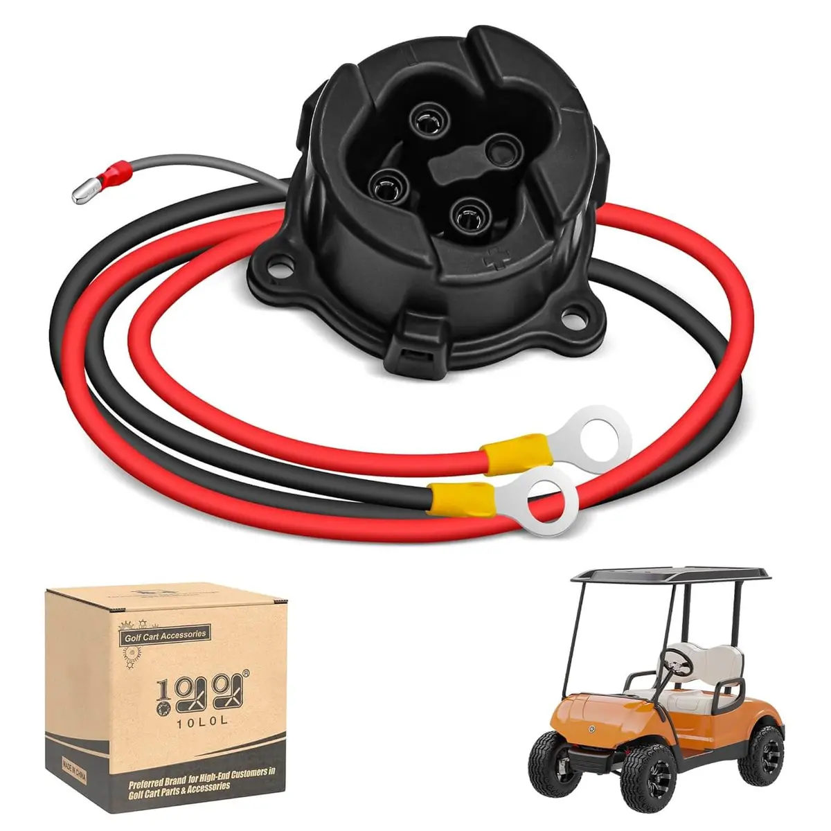 10L0l 48V Charger Receptacle For Yamaha G29 Electric Golf Cart 2011-Up 1