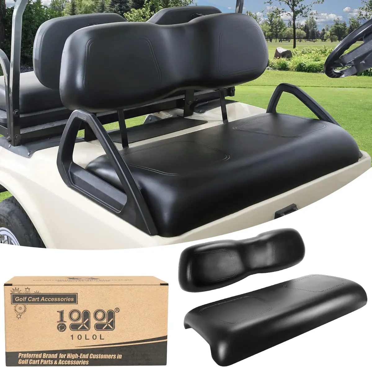 Factory Replacement Golf Cart Front Seats For Club Car Ds 2000-Up - 10L0l 2