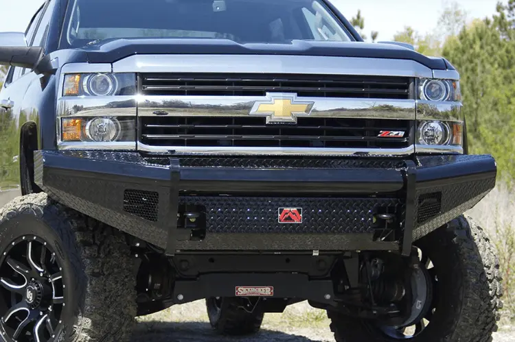 Fab Fours Ch20-S4961-1 Chevy Silverado 2500/3500 2020-2023 Black Steel Front Bumper No Guard Sensor 1