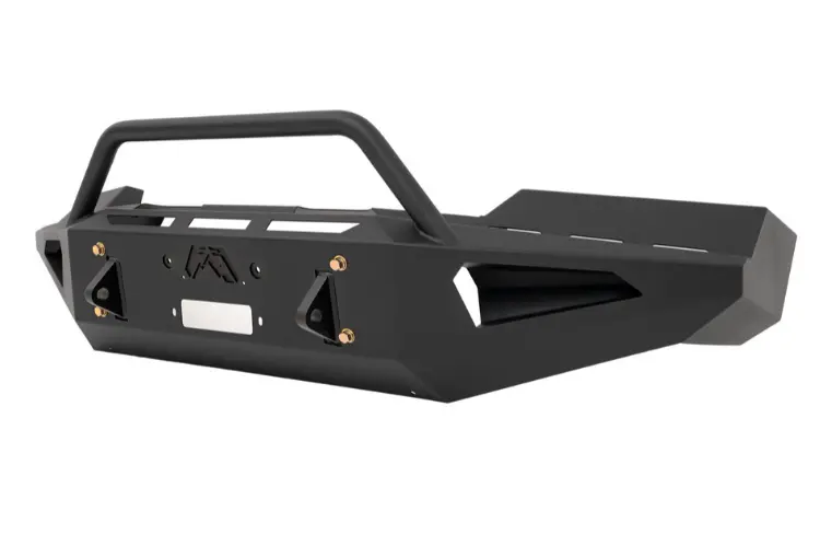 Fab Fours Gm11-Rs2862-1 Gmc Sierra 2500/3500 Hd 2011-2014 Red Steel Front Bumper Winch Ready Pre-Runner Guard 1