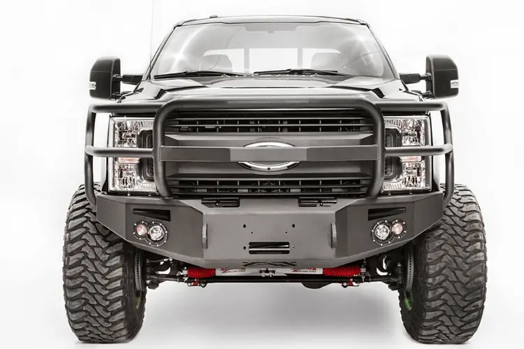 Fab Fours Fs17-A4150-1 Ford F250/F350 Superduty 2017-2022 Premium Front Bumper Winch Ready With Full Guard 2