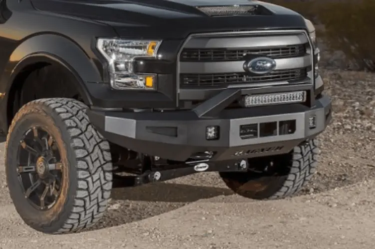 Ici Aluminum Ford F150 2015-2017 Alumilite Front Bumper Non Winch With Optional Bolt-On Rt Series Light Bracket Al-Fbm84fdn-Rt 1