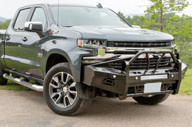 Frontier 600-21-9010 Chevy Silverado 1500 2019-2022 Xtreme Front Bumper Black Powder Coated Light Bar Compatible 1