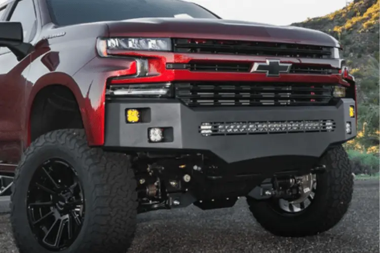 Ici Aluminum Chevy Silverado 1500 2019-2022 Alumilite Front Bumper Non Winch Al-Fbm21chn 1