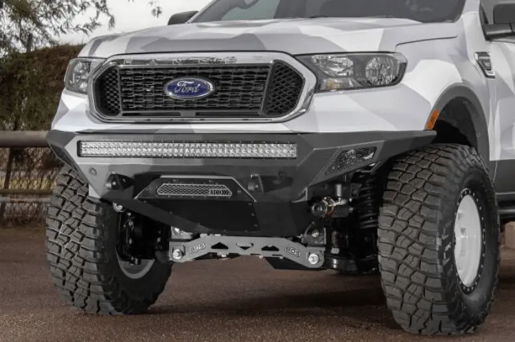 Add F221403030103 Ford Ranger 2019-2022 Stealth Fighter Front Bumper With Sensor Cutouts 1