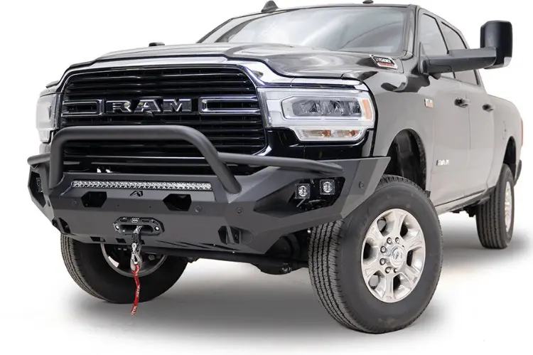 Fab Fours Dr19-X4452-1 Dodge Ram 2500/3500 2019-2024 Matrix Front Bumper Winch Ready Pre-Runner Guard 1