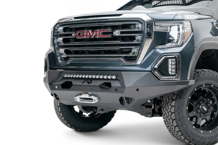Fab Fours Gs19-X3951-1 Gmc Sierra 1500 2019-2022 Matrix Front Bumper Winch Ready No Guard 1