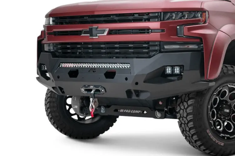 Fab Fours Cs19-X4051-1 Chevy Silverado 1500 2019-2022 Matrix Front Bumper Winch Ready No Guard 1