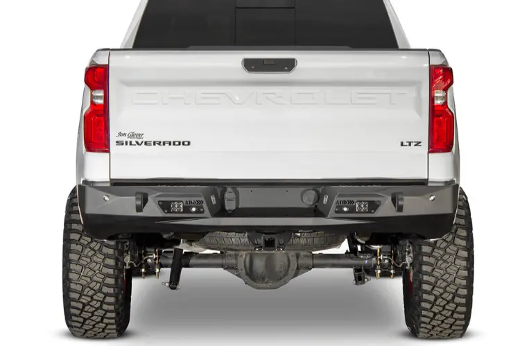 Add R441241280103 Chevy Silverado 1500 2019-2021 Stealth Fighter Rear Bumper With Backup Sensors 1