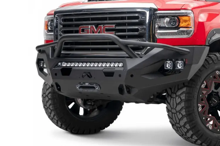 Fab Fours Gm15-X2852-1 Gmc Sierra 2500/3500 2015-2019 Matrix Front Bumper Winch Ready Pre-Runner Guard 2