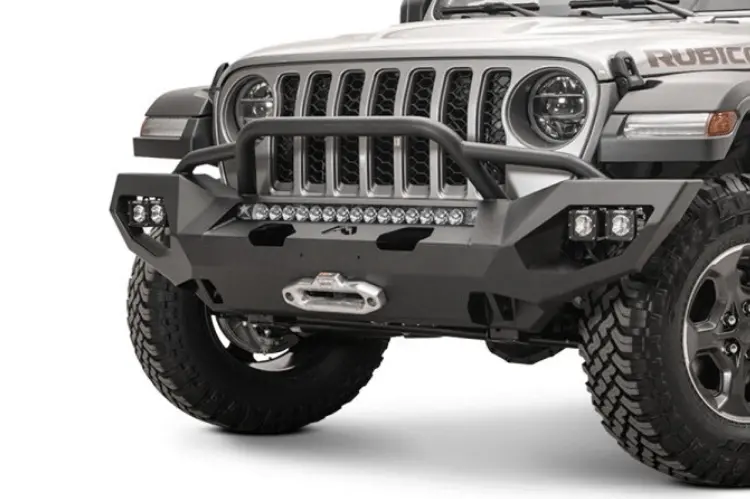 Fab Fours Jl18-X4652-1 Jeep Wrangler Jl 2018-2023 Matrix Front Bumper Winch Ready Pre-Runner Guard 1
