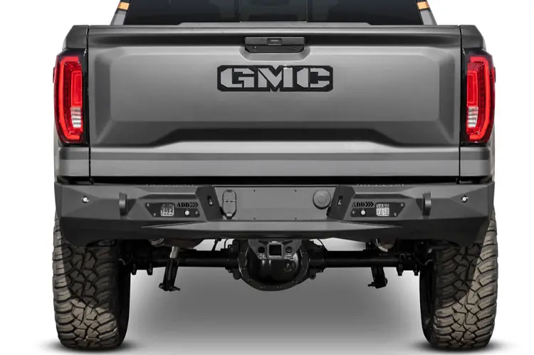 Add R441241280103 Gmc Sierra 1500 2019-2022 Stealth Fighter Rear Bumper With Backup Sensors 2