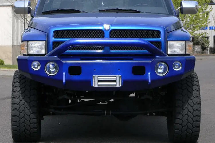 Trailready 11400P Dodge Ram 1500 2002-2005 Extreme Duty Front Bumper Winch Ready With Pre-Runner Guard 1