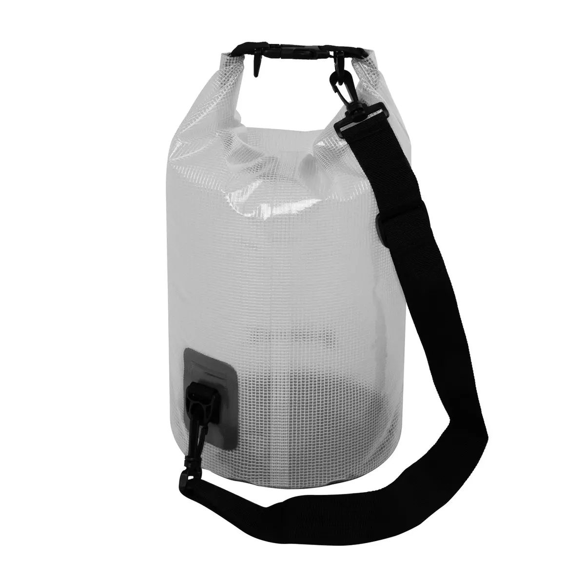 Trailgear Tg-800-10Bk Heavy-Duty Transparent Dry Bag | Roll-Top Closure Design | Lightweight W/ Shoulder Strap | 10 Liter (Black) 1